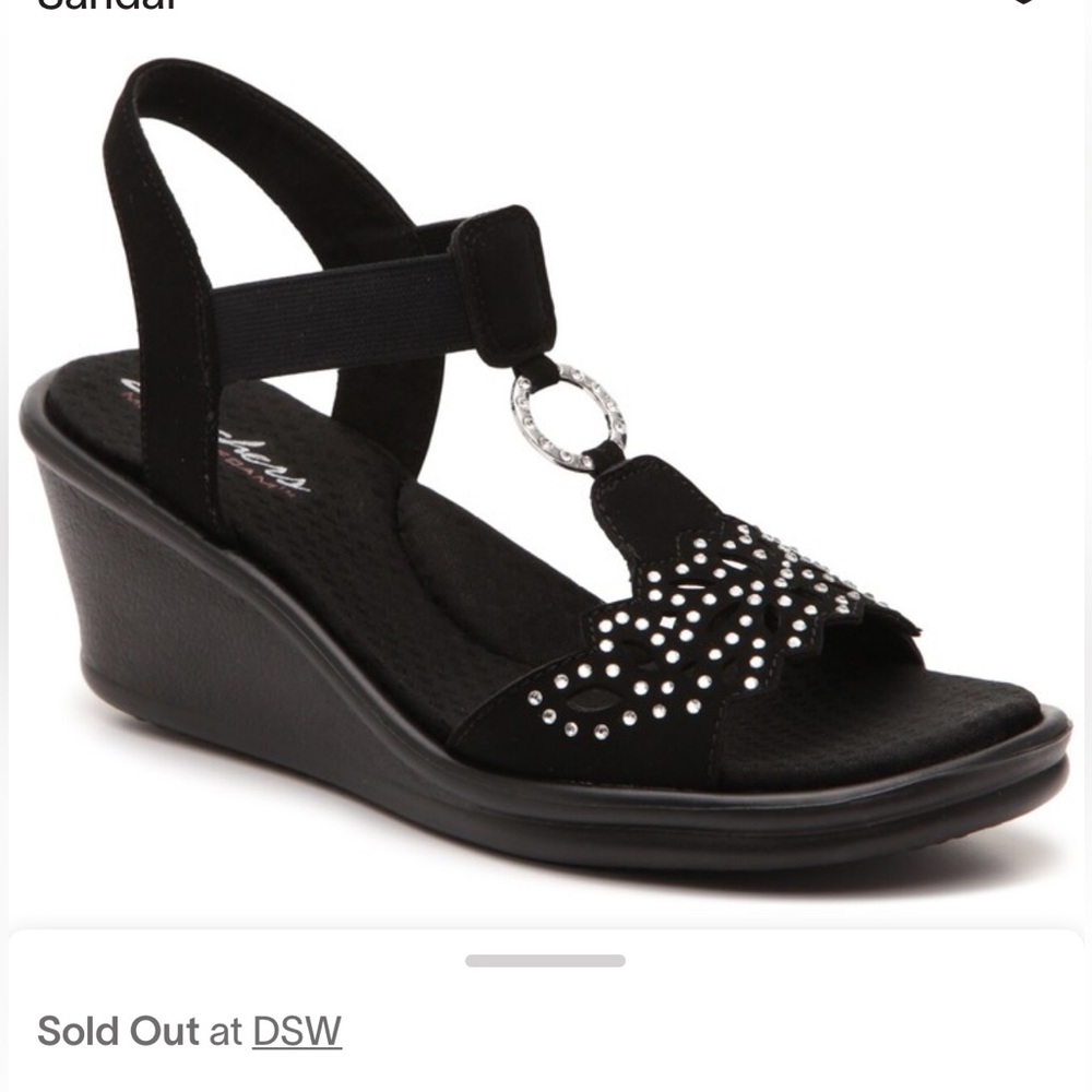 Skechers Cali Rumblers Queen B Wedge Sanda. Size 9. New with out box. - Picture 4 of 11